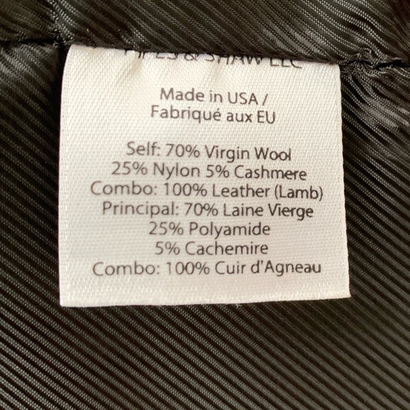 Veronica Beard Wool Leather Double Breasted Blazer - Picture 7 of 8